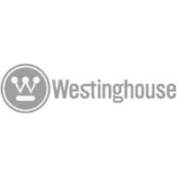 Westinghouse Electric Corporation logo in gray
